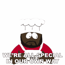 were all special in our own way jerome chef mcelroy south park s1e8 damien