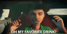 Oh My Favorite Drink Frostee Benson GIF - Oh My Favorite Drink Frostee Benson Luke Youngblood GIFs