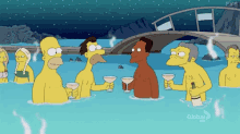 Jacuzzi Cheers GIF - Cheers Thesimpsons GIFs