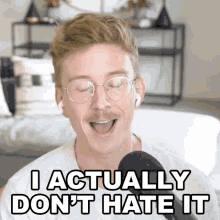 I Actually Dont Hate It Tyler Oakley GIF - I Actually Dont Hate It Tyler Oakley I Kinda Like It GIFs