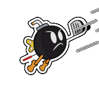 Angry Bomb Golf Golfing Sticker - Angry Bomb Golf Angry Bomb Golf Stickers