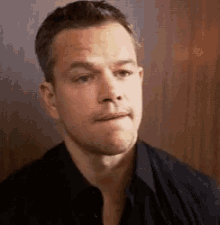 Matt Damon Thinking GIF - Matt Damon Thinking Woah GIFs