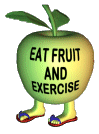 Healthy Eat Fruit Sticker - Healthy Eat Fruit Exercise Stickers