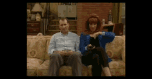 Married With Children Watching Tv GIF - Married With Children Watching Tv Feed The Dog GIFs