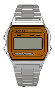 id rather be blogging casio watch vintage watch graphic art colorful
