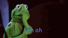 Kermit Oh Oh GIF - Kermit Oh Oh Tensed GIFs