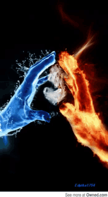 Fire And Ice Heart GIF - Fire And Ice Heart Love GIFs