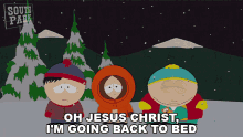 oh jesus christ im going back to bed south park a very crappy christmas im going sleep back to bed