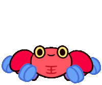 Workout Crabby Crab Sticker - Workout Crabby Crab Pikaole Stickers