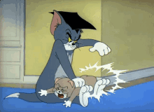 spank bad child hit butt tom and jerry