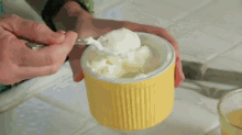Potato Pancakes GIF - Plating Meringue Cream GIFs