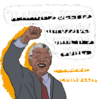 Nelson Mandela President Sticker - Nelson Mandela Mandela President Stickers