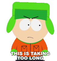 This Is Taking Too Long Kyle Broflovski Sticker - This Is Taking Too Long Kyle Broflovski South Park Stickers