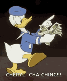 money donald duck cash counting chaching money donald duck cash counting chaching