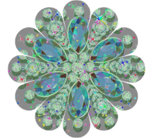 Jeweled Snowflake Emerald GIF - Jeweled Snowflake Emerald Jewels GIFs