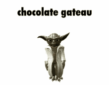 Chocolate Gateau Yoda GIF - Chocolate Gateau Yoda Chocolate GIFs