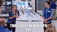 Superstore Amy Sosa GIF - Superstore Amy Sosa Thats All I Wanted To Say GIFs