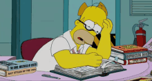 Ugh GIF - The Simpsons Homer Simpson Stressed GIFs