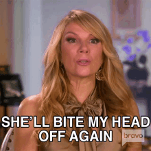 Shell Bite My Head Off Again Real Housewives Of New York GIF - Shell Bite My Head Off Again Real Housewives Of New York Shell Get Mad Again GIFs