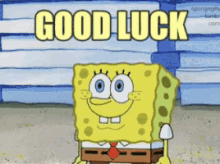 Good Luck GIF - Good Luck Wish You Luck Spongebob GIFs