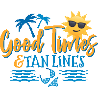 Good Times And Tan Lines Summer Fun Sticker - Good Times And Tan Lines Summer Fun Joypixels Stickers