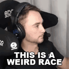 This Is A Weird Race Anthony Alfredo GIF - This Is A Weird Race Anthony Alfredo Fast Pasta GIFs