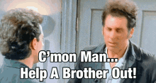 Seinfeld Kramer GIF - Seinfeld Kramer Help A Brother Out GIFs