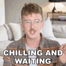 Chilling And Waiting Tyler Oakley GIF - Chilling And Waiting Tyler Oakley Im Waiting GIFs