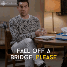 Fall Off A Bridge Please Dan Levy GIF - Fall Off A Bridge Please Dan Levy David GIFs