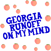 Senate Race Runoff Sticker - Senate Race Runoff Georgia On My Mind Stickers
