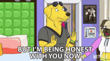 but im being honest with you now mr peanutbutter pickles aplenty bojack horseman truthful
