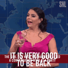 It Is Very Good To Be Back Cecily Strong GIF - It Is Very Good To Be Back Cecily Strong Saturday Night Live GIFs
