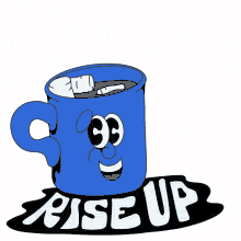 rise up and vote ga rise up cup of coffee coffee hot coco