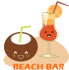 Beach Drinks Sticker - Beach Drinks Refreshing Stickers