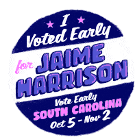 I Voted Early Vote Early South Carolina Sticker - I Voted Early Vote Early South Carolina Oct5nov2 Stickers