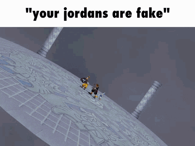 Kh2 Your Jordans Are Fake GIF - Kh2 Your Jordans Are Fake Kingdom Hearts GIFs