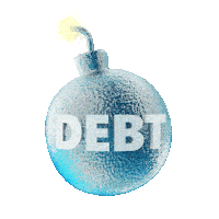 Debt Bomb Sticker - Debt Bomb Debt Bomb Stickers