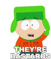 Theyre Bastards Kyle Broflovski Sticker - Theyre Bastards Kyle Broflovski South Park Stickers