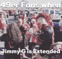 jimmy g extend jimmy g 49er fans love jimmy g