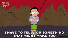 I Have To Tell You Something That Might Make You A Little Mad Chris GIF - I Have To Tell You Something That Might Make You A Little Mad Chris South Park GIFs