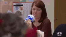 Drinking Meredith Palmer GIF - Drinking Meredith Palmer Kate Flannery GIFs