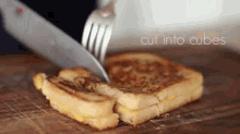 Grilled Cheese Squares GIF - Grilled Cheese Squares Croutons GIFs