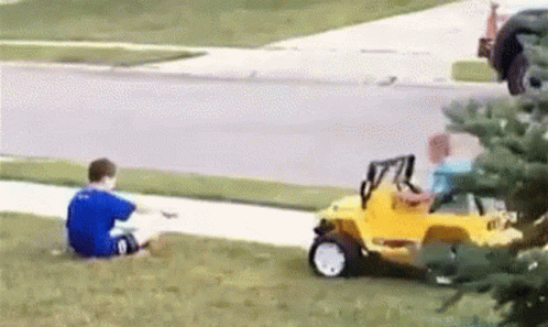 Kid Toy Car GIF - Kid Toy Car Run Over - Discover & Share GIFs
