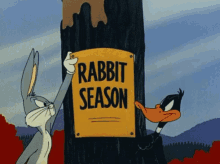 rabbit season duck season bugs bunny daffy duck looney toons