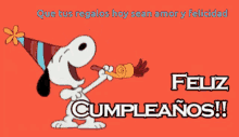 Cumpleaños Feliz Celebrate GIF - Cumpleaños Feliz Celebrate Snoopy GIFs