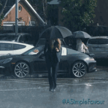 a simple favour roadshow films rain mood me rn