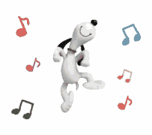 snoopy dancing happy dog