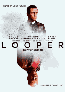 Joseph Gordon Levitt Movie Poster GIF - Joseph Gordon Levitt Movie Poster Bruce Willis GIFs