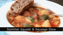 Summer Squash Sausage Stew Recipe GIF - Dinner Squash And Sausage Stew Foodporn GIFs