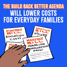 the build back better agenda will lower costs for everyday families middle class good paying jobs lower everyday costs